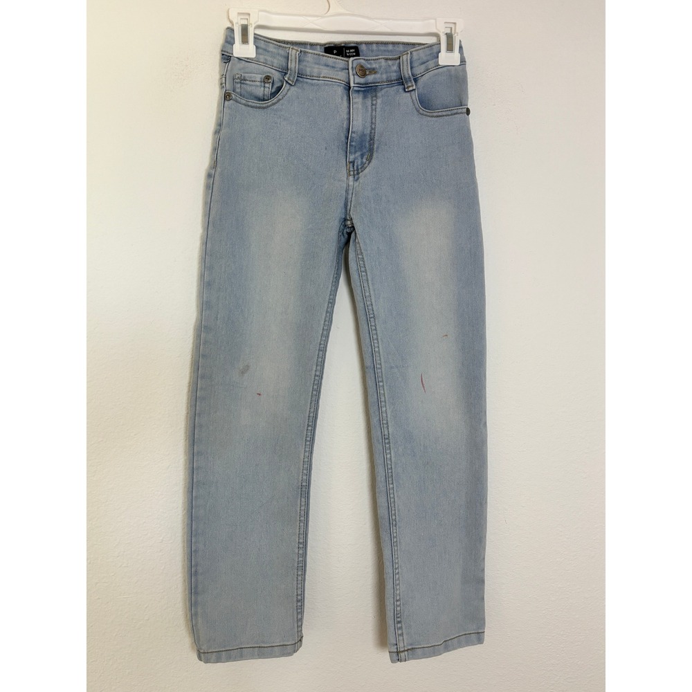 Public Record Big Boy Jeans Light Wash Straight Leg Size 10/12 M Boys